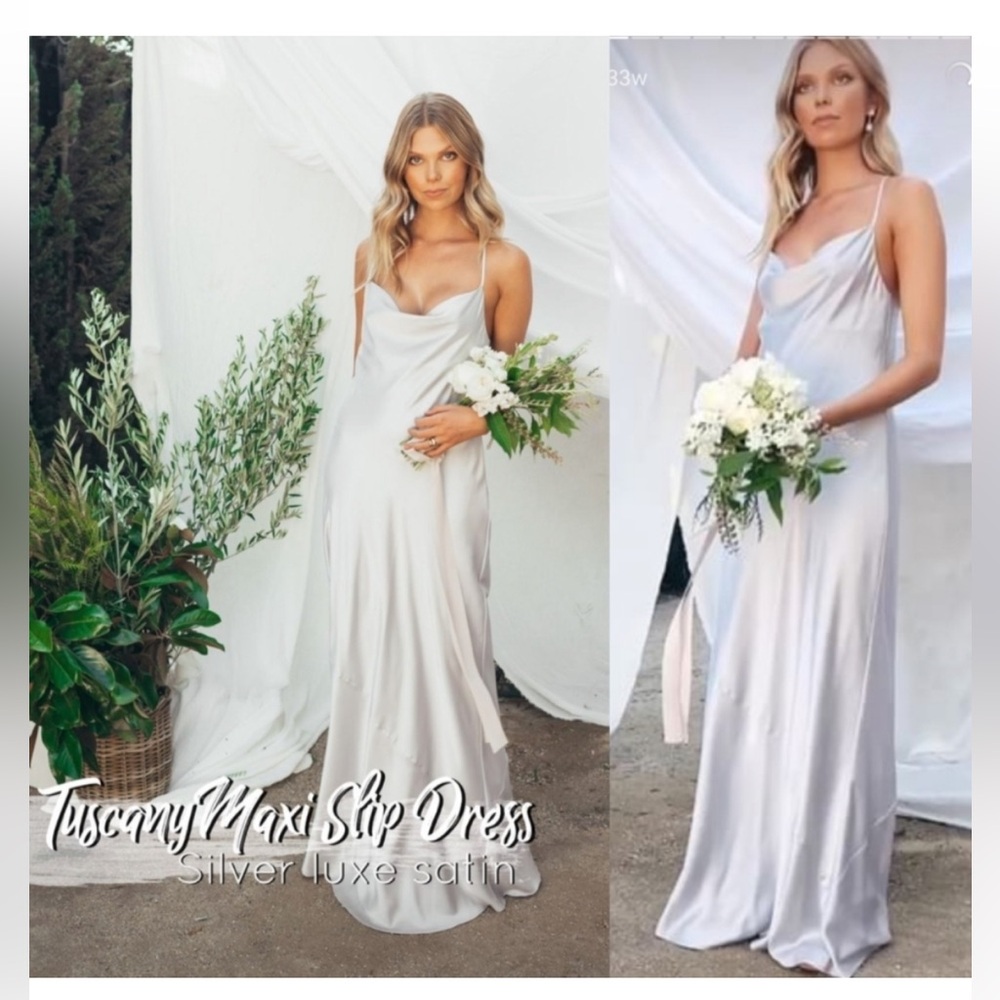 Mumu Weddings Tuscany Maxi Slip Dress